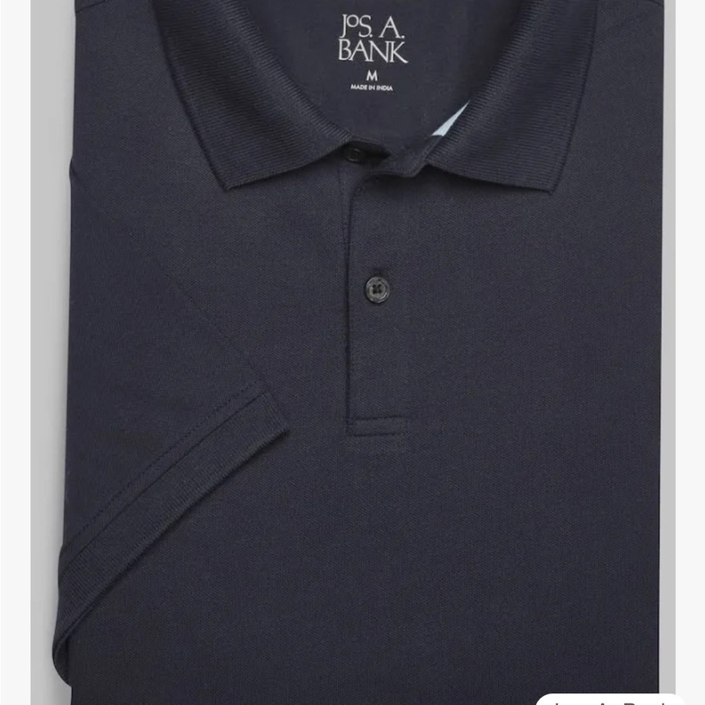 Jos A Bank Men's dark navy Polo Shirt medium tailored fit size medium